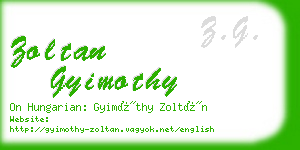 zoltan gyimothy business card