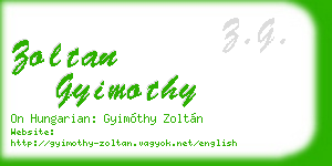 zoltan gyimothy business card